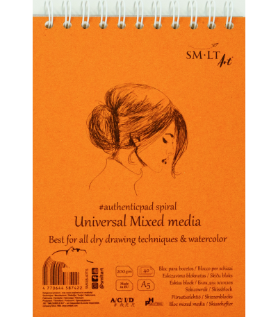 Mixed Media Notebook A5 SMLT - 200g