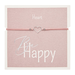 Rannekoru HCA Be Happy - Heart, silver