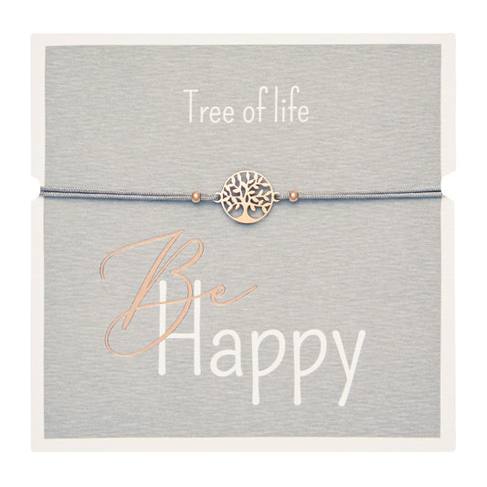 Rannekoru HCA Be Happy - Tree of life, rose gold