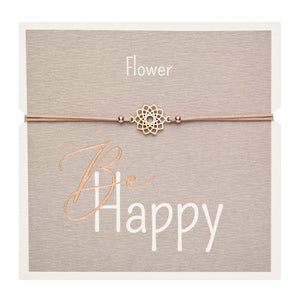 Rannekoru HCA Be Happy - Flower, rose gold