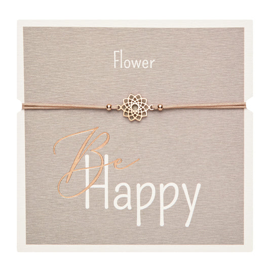 Rannekoru HCA Be Happy - Flower, rose gold
