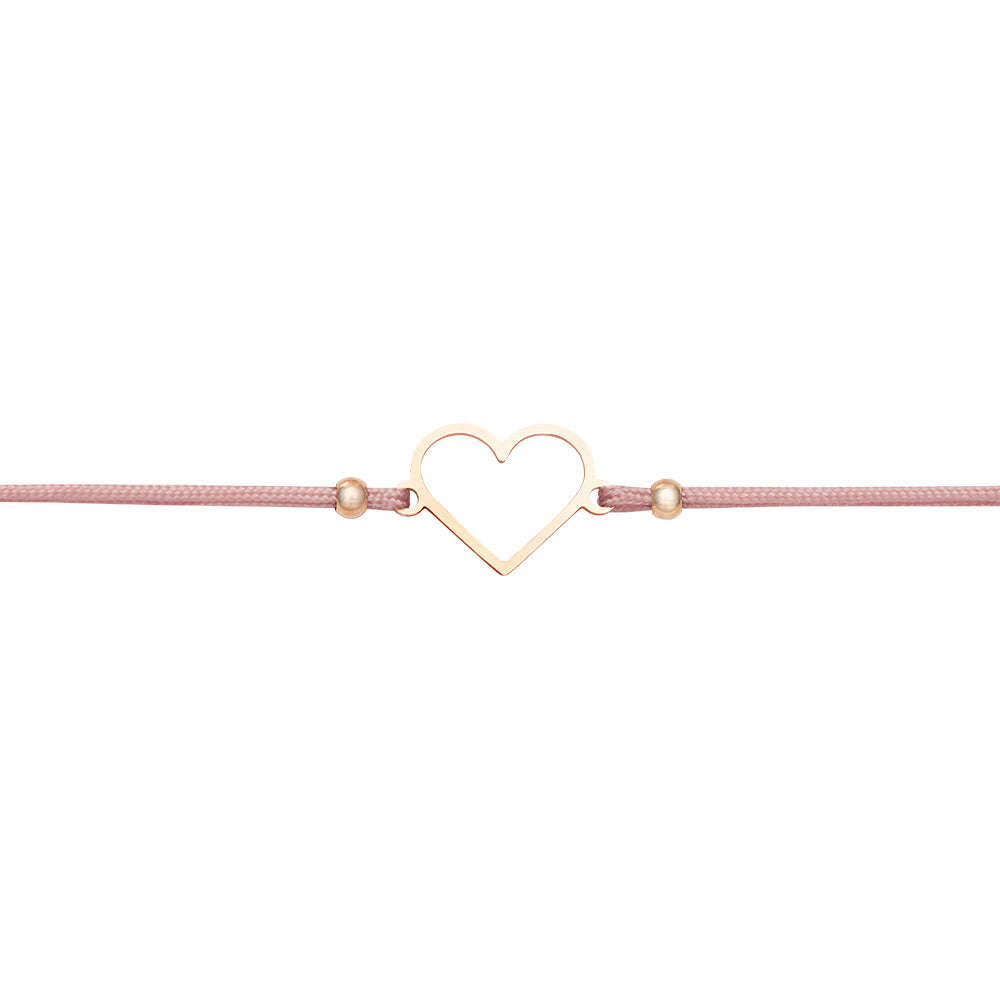 Rannekoru HCA Be Happy - Heart, rose gold