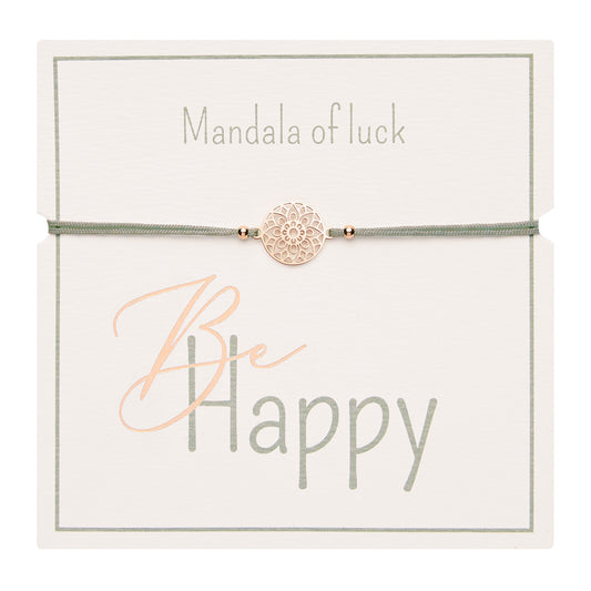 Rannekoru HCA Be Happy - Mandala of luck, rose gold