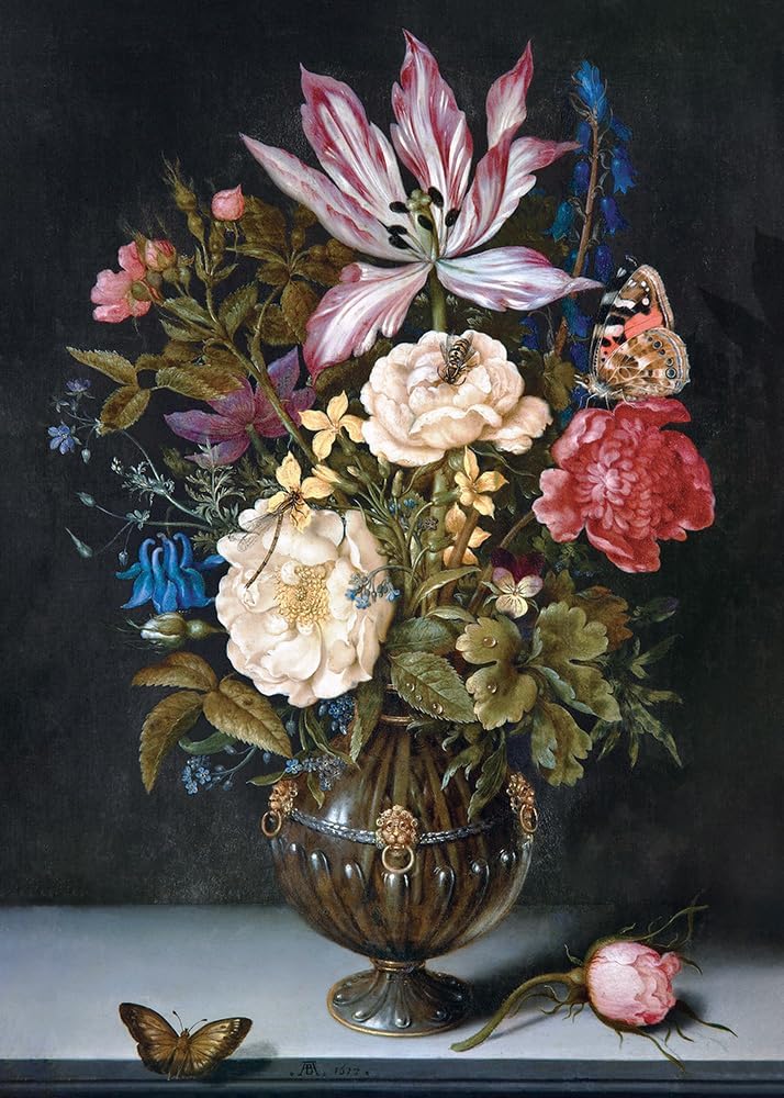 Puzzle Interdruk - Ambrosius Bosschaert, Still Life With Flowers