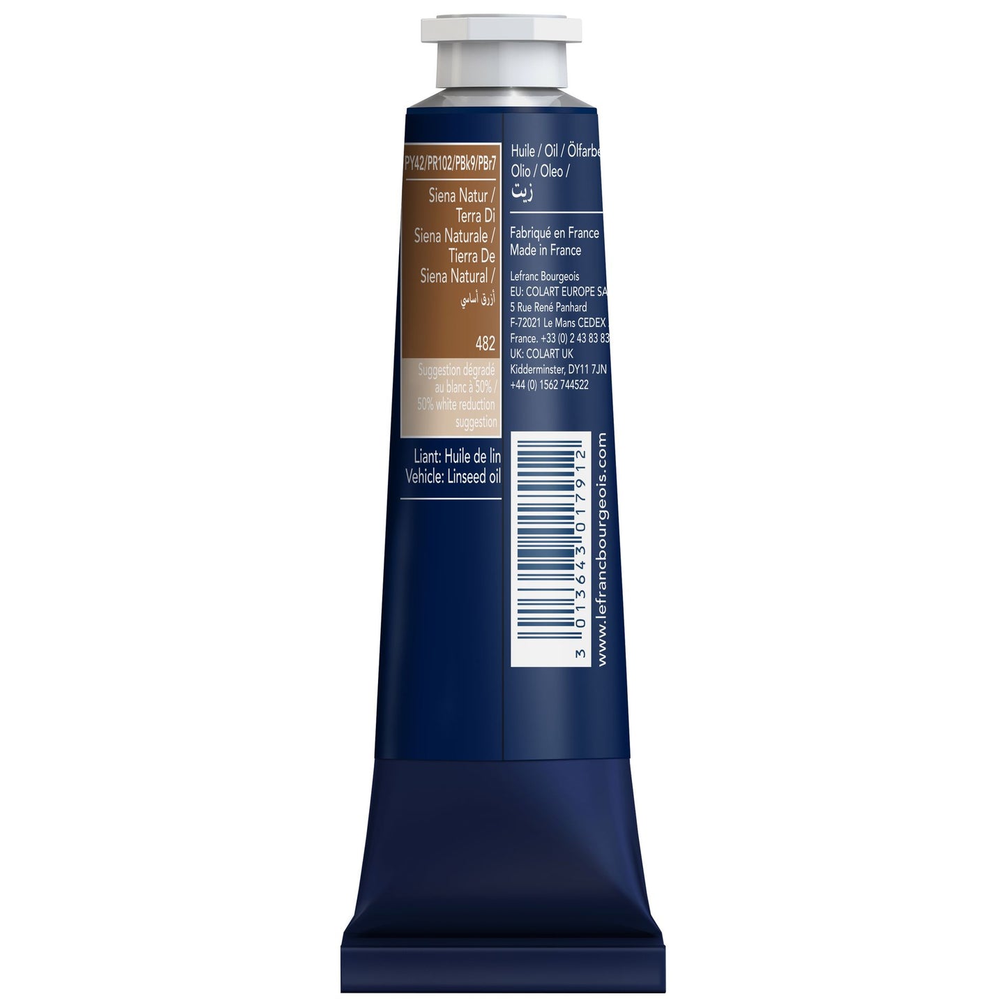 LB Fine Oil 40ml 482 Raw Sienna, öljyväri