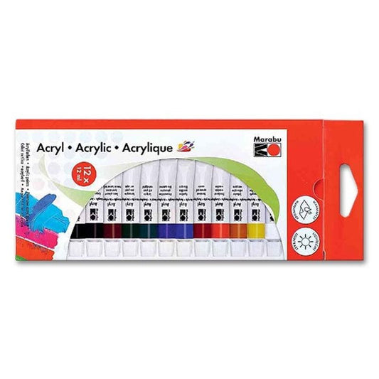 Marabu Acrylic Paint Set 12x12ml