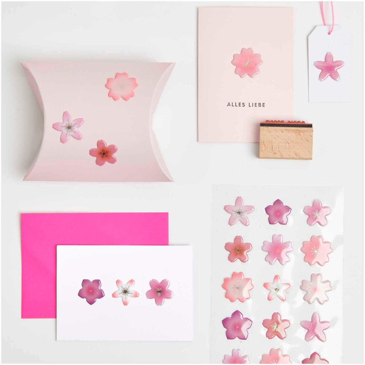 Tarrasetti Paper Poetry - Gel stickers cherry blossom