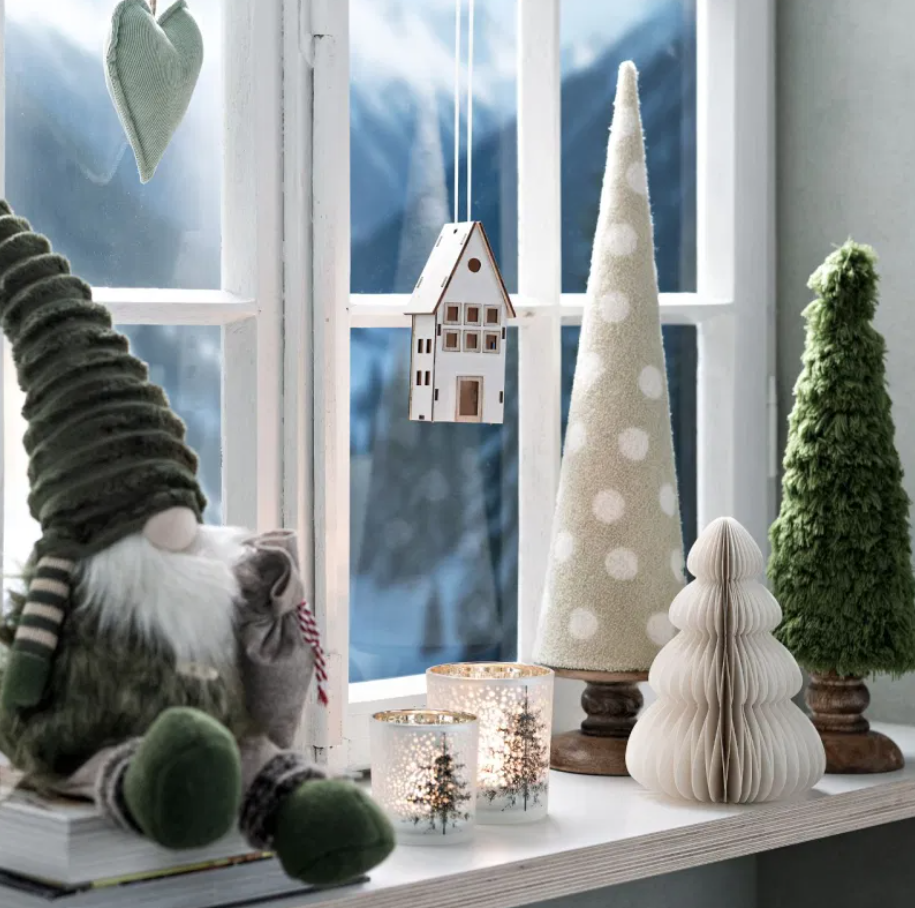 Joulukoriste Wurm - Honeycomb Christmas tree white, big