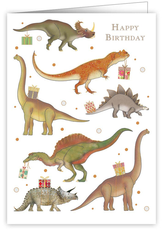 2-piece card Quire - Dinos