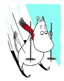 2-osainen kortti kohopaino Muumi - Muumipeikko mäessä