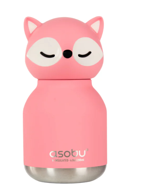Juomapullo Asobu Mini Bestie 200 ml - Pinkki kettu