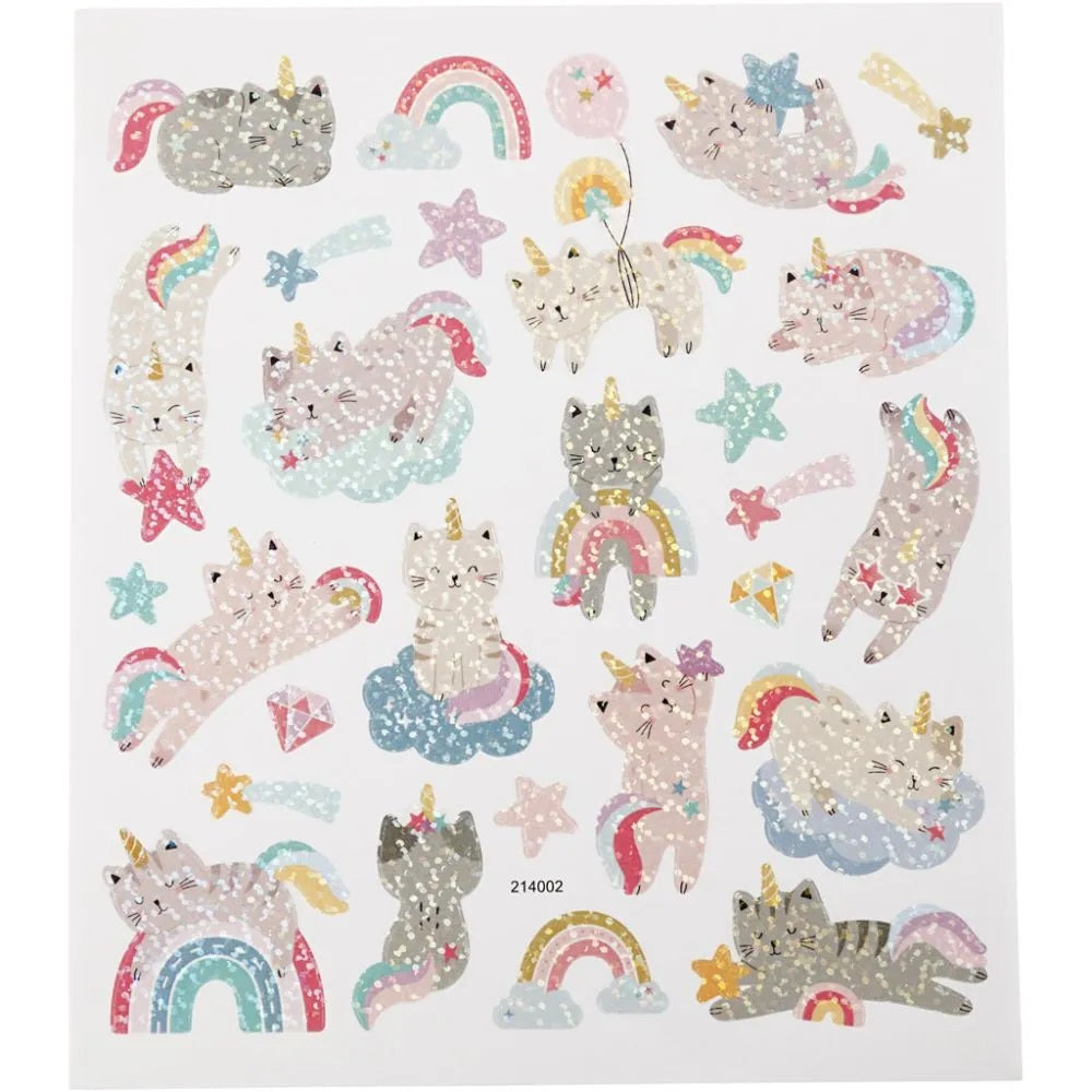 Sticker sheet - Unicorn cats