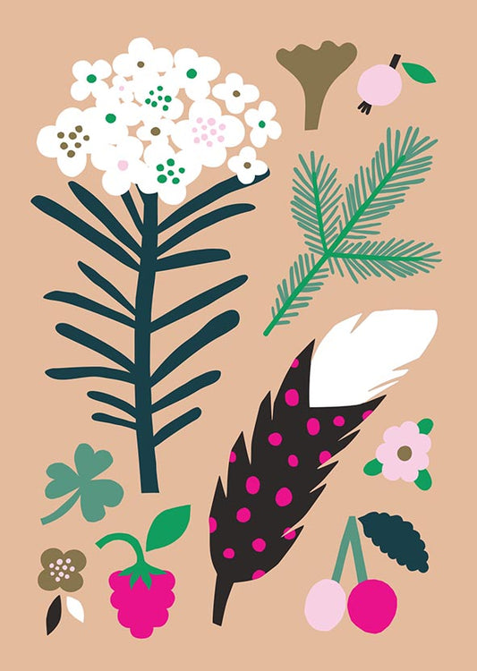 2-part card Leena Kisonen - Feather