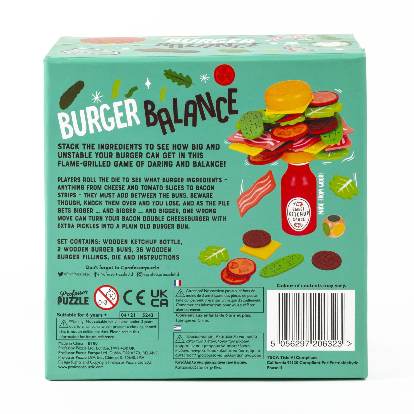 Board game Professor Puzzle - Burger Balance