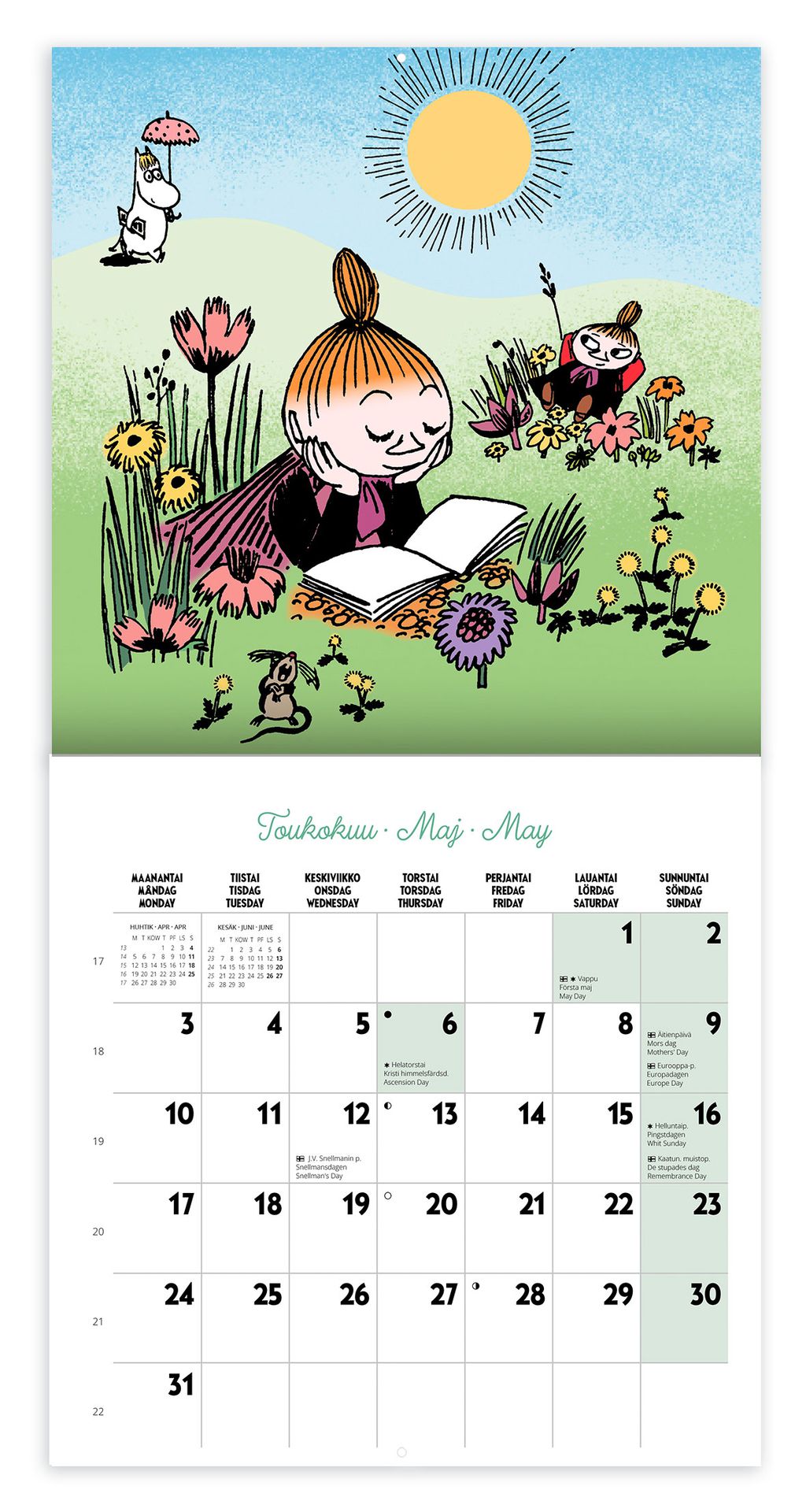 Wall calendar 20x20 2027 Putinki Moomin