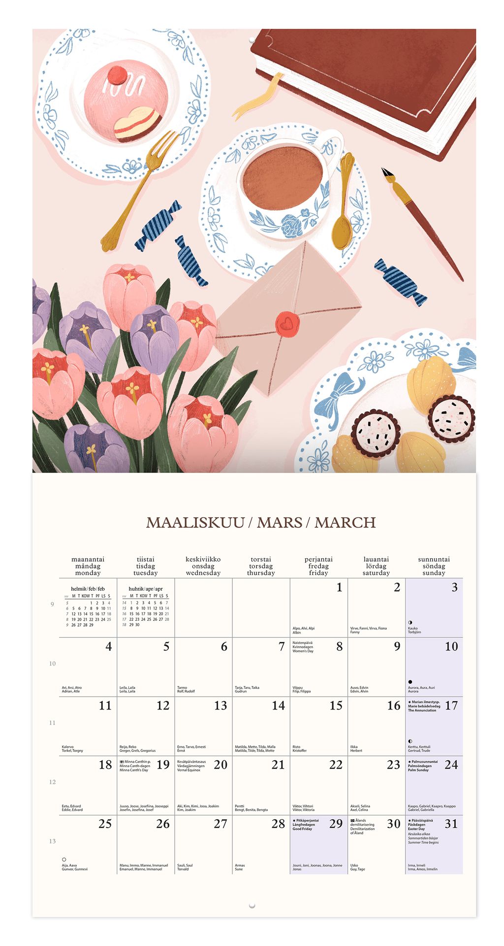 Wall calendar - Kaisu Sandberg 2024