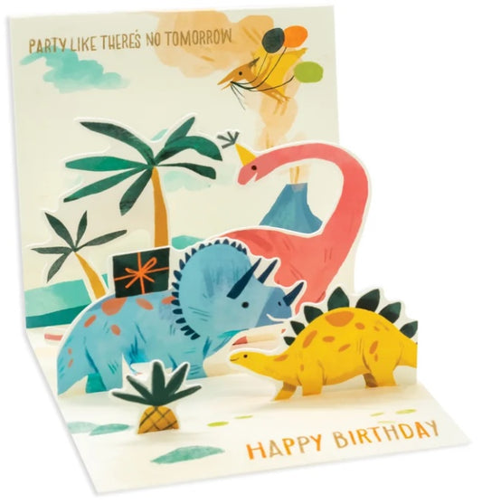 3D Card Ohh Deer Petite Pop-up - Dinosaur