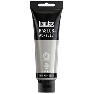 Liquitex Basics 118ml Acrylic Color - 52 Silver