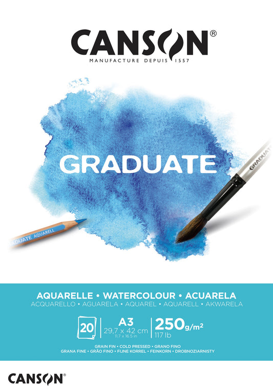 Art notebook A3 Canson Graduate - Watercolors 250g