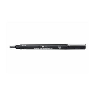 Fiber tip pen Uni Pin - Brush, Black