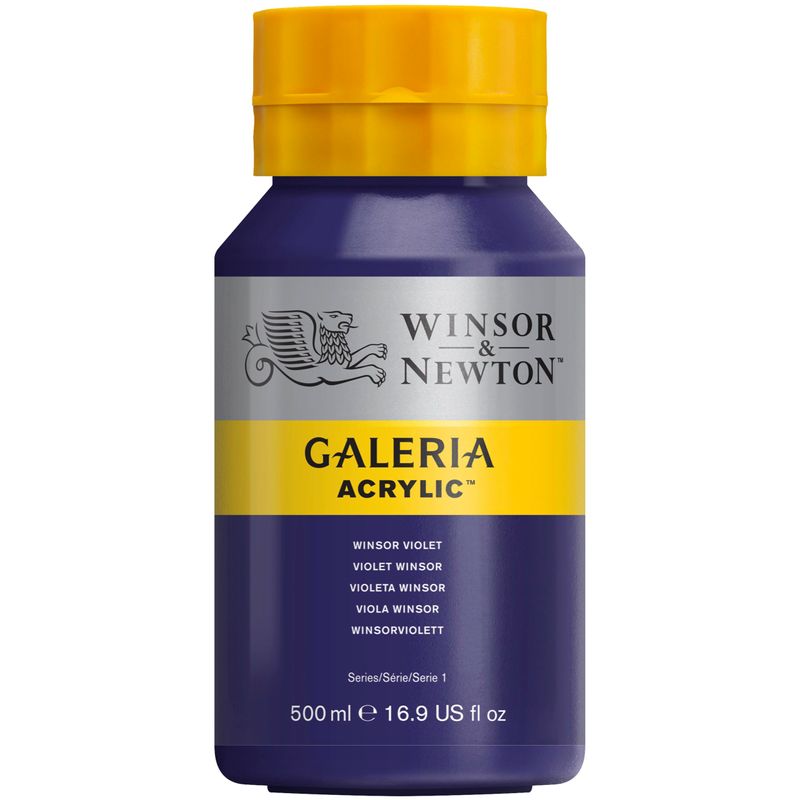 WN Galeria 500ml 728 Winsor violet (1), 500ml akryyliväri