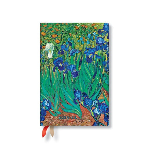 18-month calendar Paperblanks - Van Gogh's Irises, Mini 2023-2024