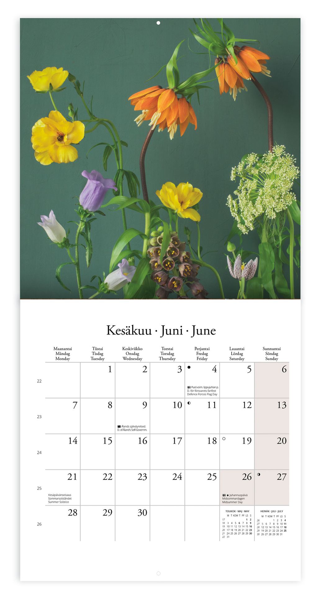 Wall Calendar 20x20 2027 Putinki Järvenpää
