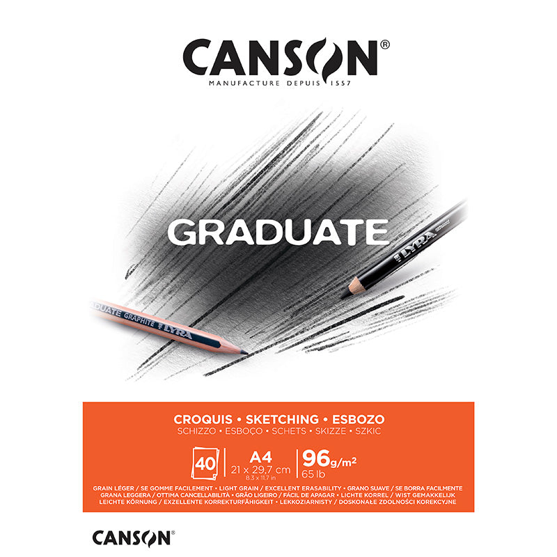 Sketch Pad A4 96g Canson Graduate Sketch