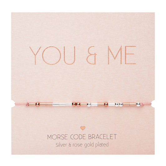 Bracelet HCA Morse Code - You and me