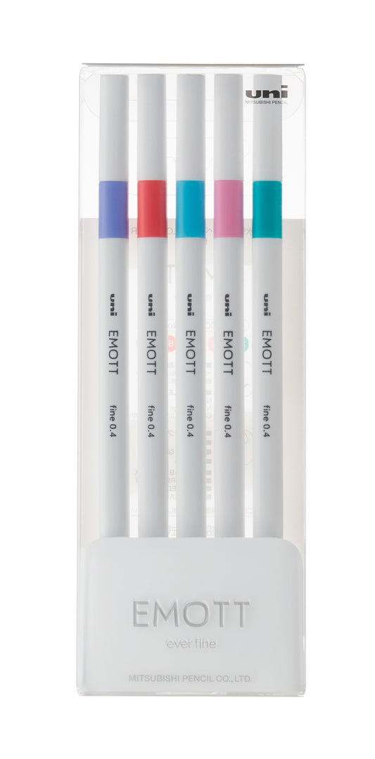 Fineliner 5 pcs Uni Emott - Pastel colors No. 5