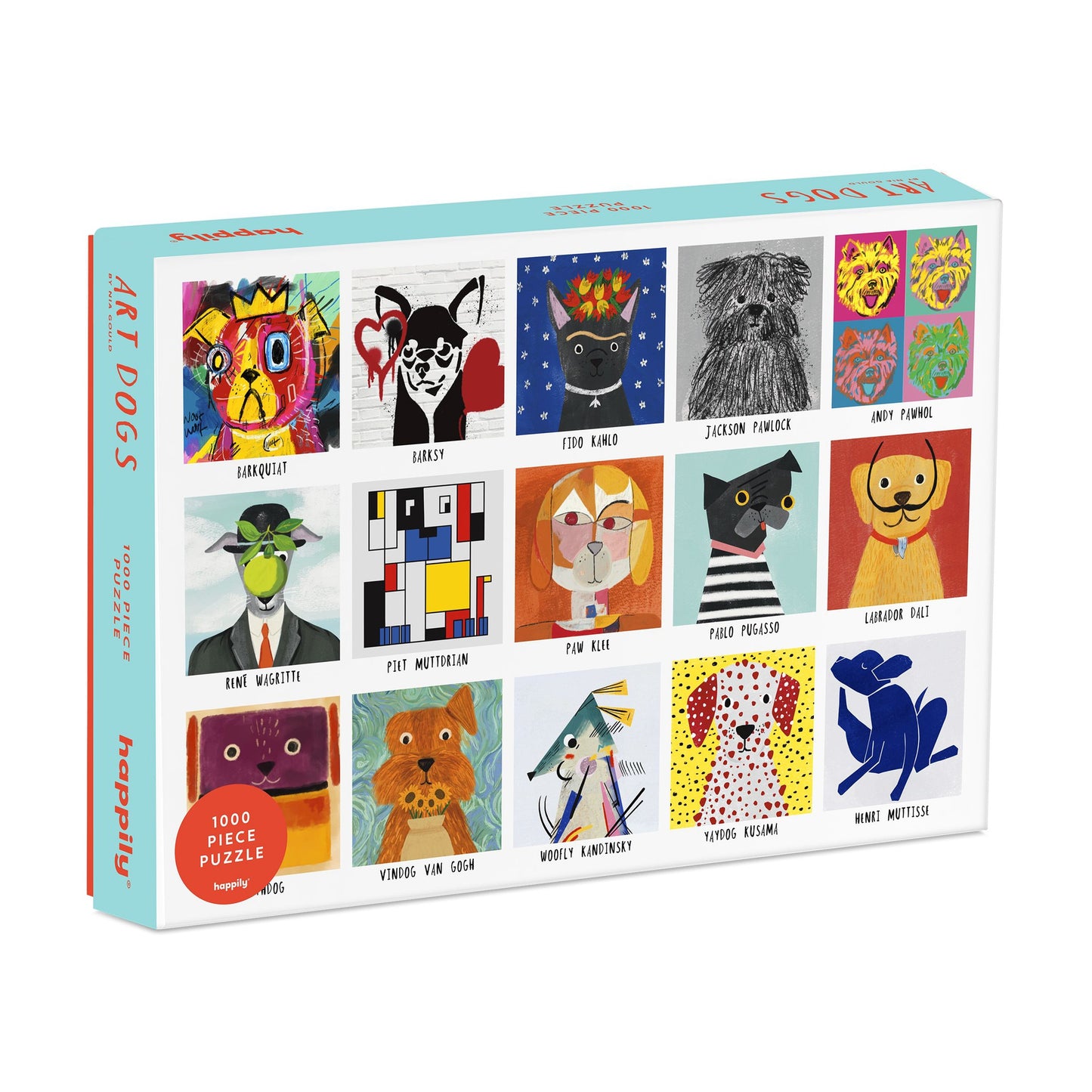 Palapeli Happily - Art Dogs