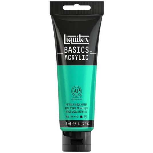 Liquitex Basics 118ml akryyliväri - Metallic Aqua Green