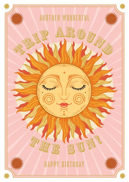 2 part card The Art File - Around the Sun
