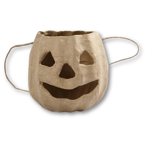 Cardboard basket - Pumpkin head 8.5 x 9 cm