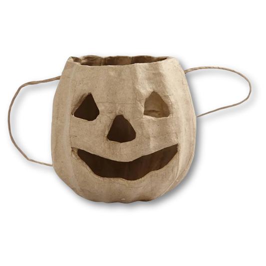 Cardboard basket - Pumpkin head 8.5 x 9 cm