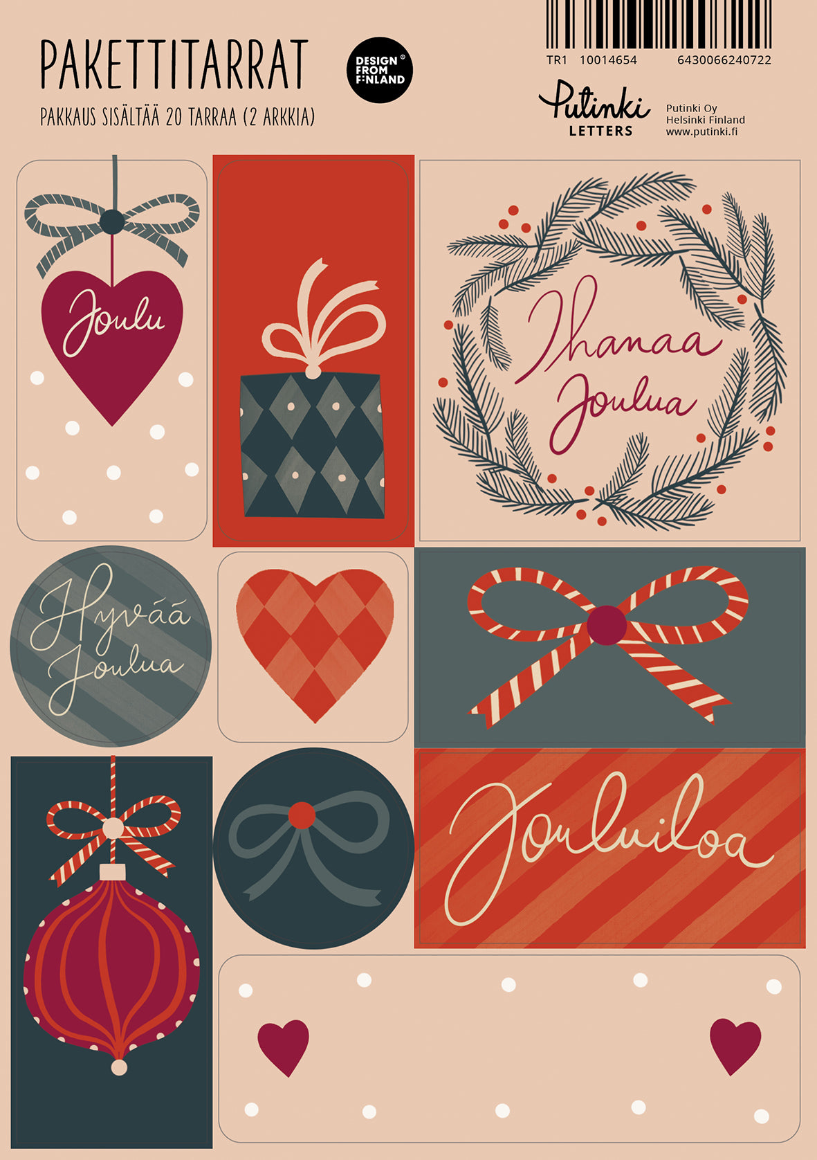 Package labels Putinki Letters - Christmas 2024