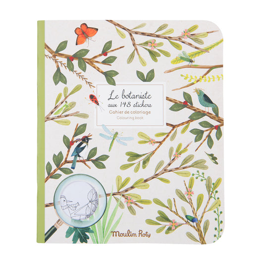 Coloring book with stickers Moulin Roty - Botanist