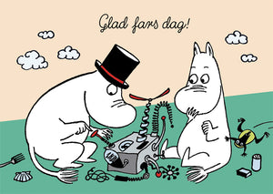 2-osainen kortti Muumi - Glad fars dag