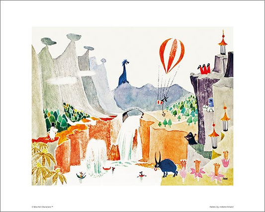 Poster Moomin 24x30 - The Exploits of Moominpappa