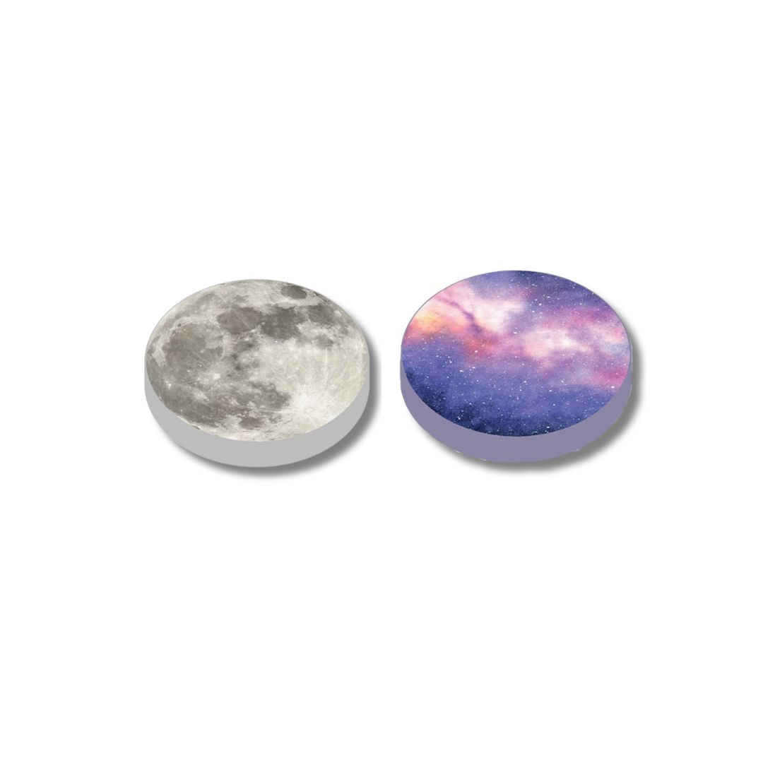 Erasers Galaxy - Purple and Full Moon