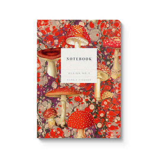 Notebook A5 Ohh Deer - Premium Paperback Marble Fungi