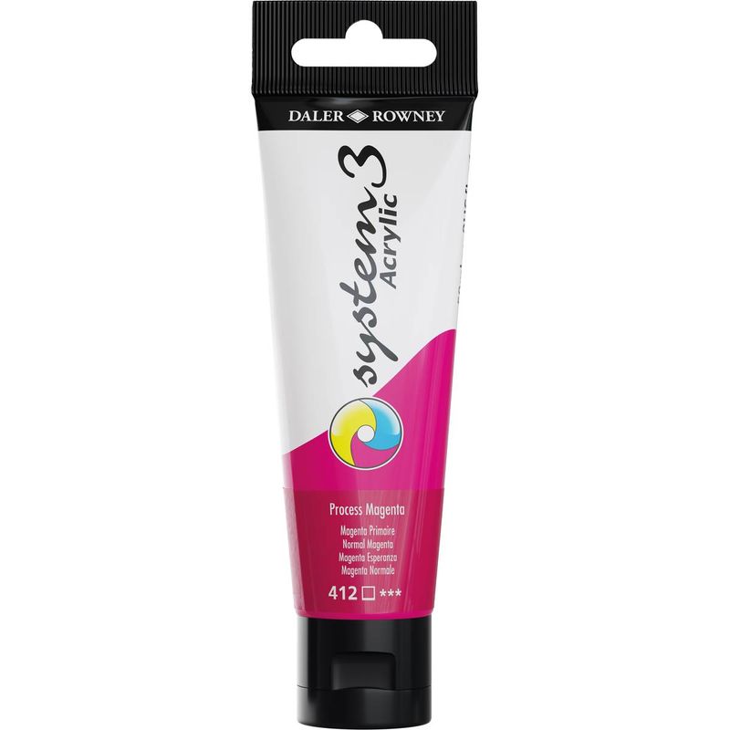 DR System 3 acrylic 59ml 412 Process Magenta, akryyliväri