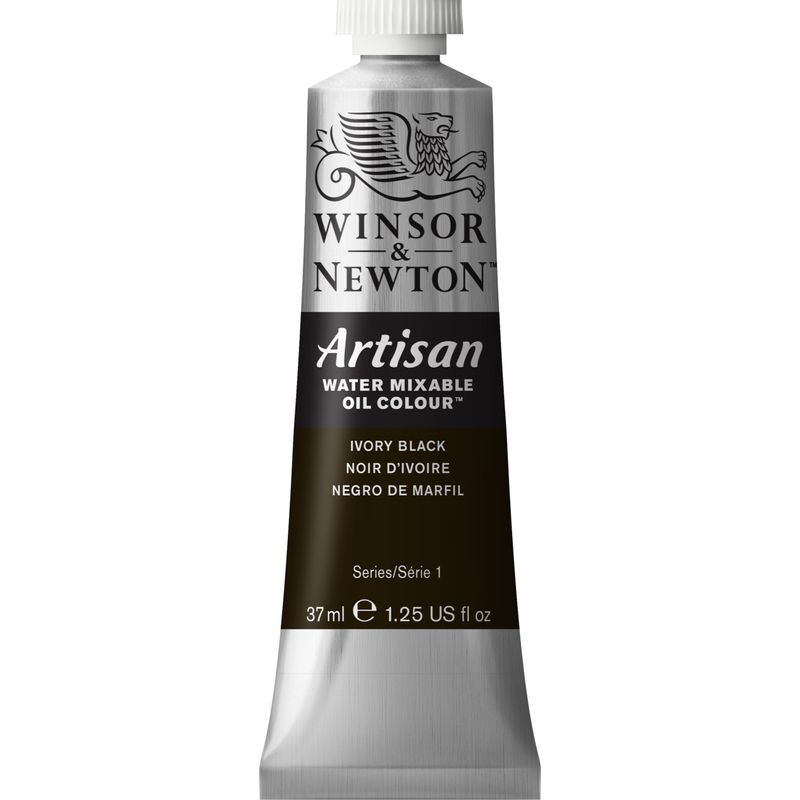 WN Artisan 37ml 331 Ivory black (1), vesiliukoinen öljyväri