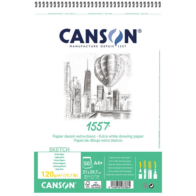 Sketch Pad A4 120g Canson 1557 -Spiral