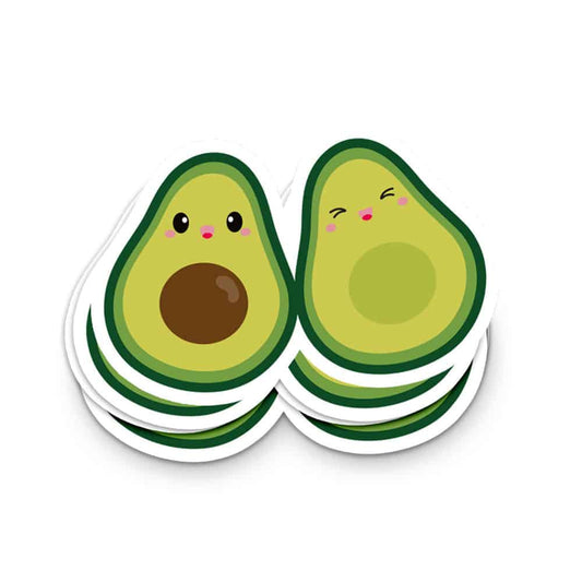 XL sticker Studio Inktvis – Avocado duo