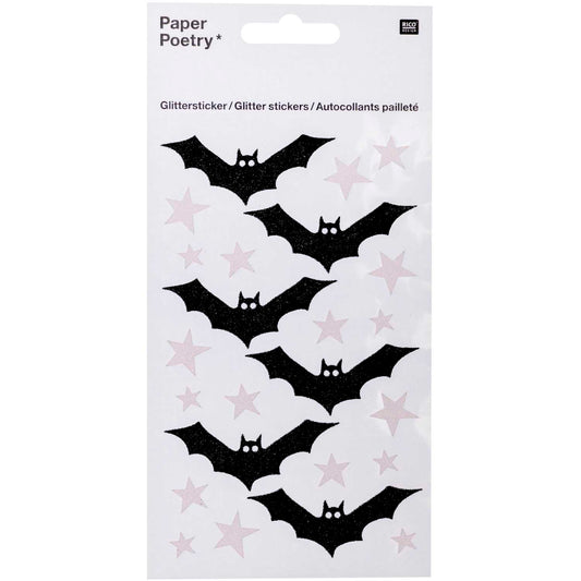 Sticker set Paper Poetry - Glitter Bats