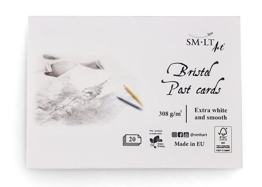 Postcard Pad 105x150mm 308g SMLT - Bristol