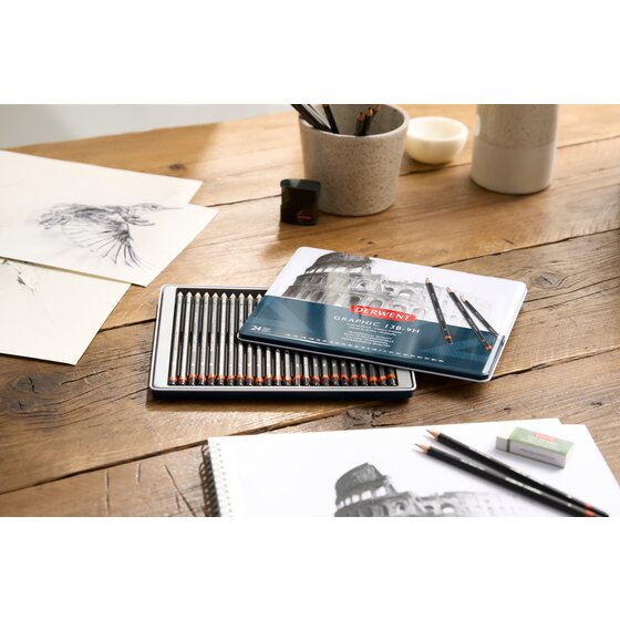 Pencils 24 pcs Derwent - 13B-9H