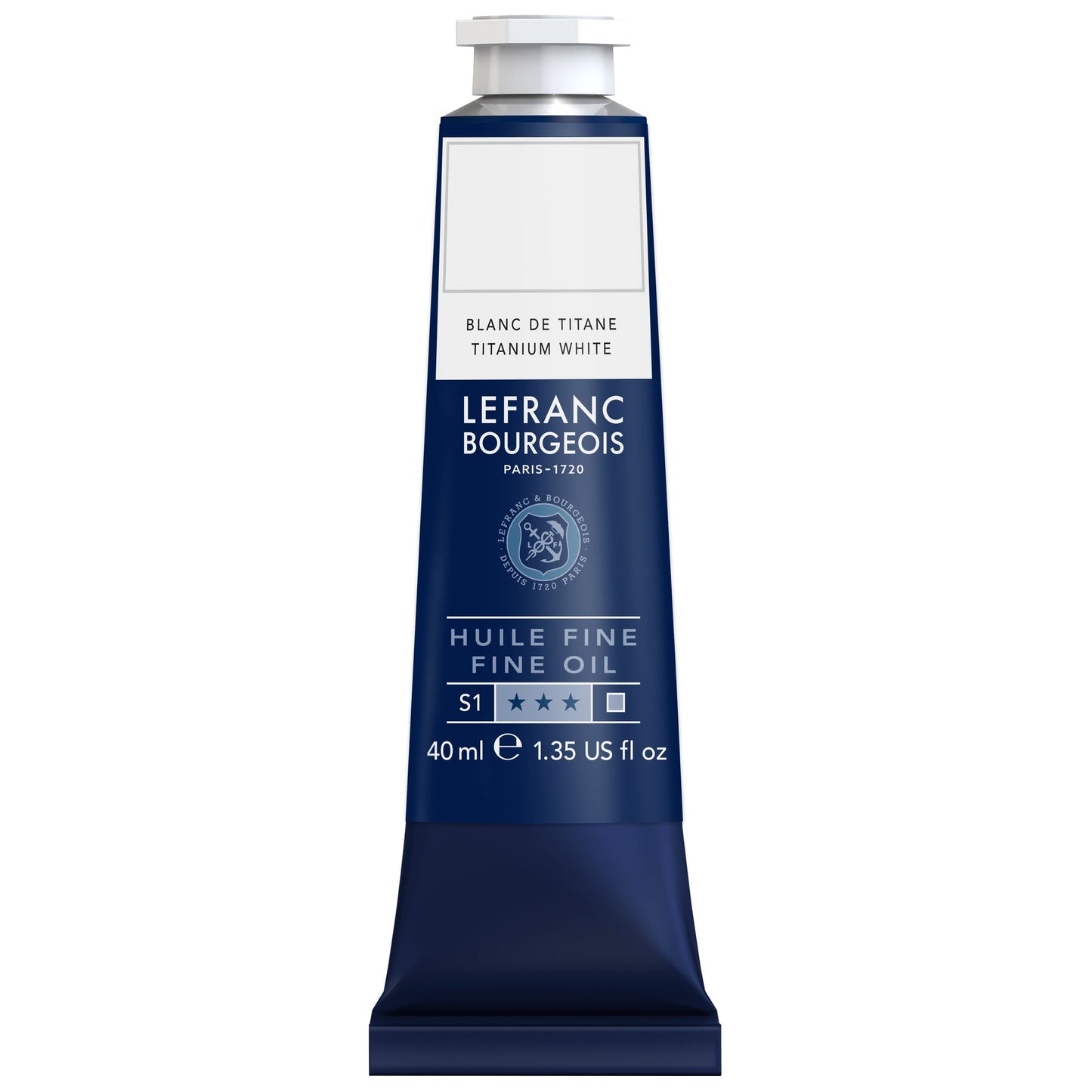 LB Fine Oil 40ml 008 Titanium White, öljyväri