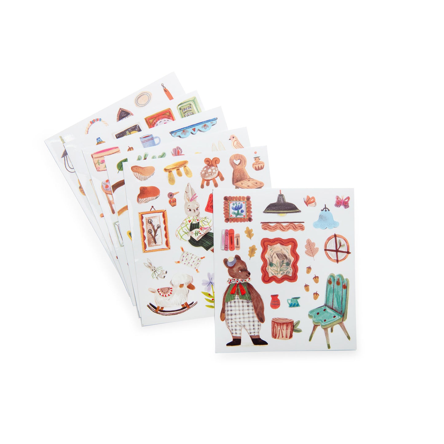 Coloring book with stickers Moulin Roty - Minouchkas